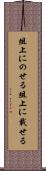 俎上にのせる Scroll