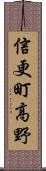 信更町高野 Scroll