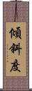 傾斜度 Scroll