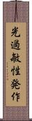 光過敏性発作 Scroll