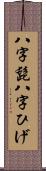 八字髭 Scroll