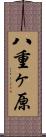 八重ヶ原 Scroll