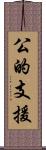 公的支援 Scroll