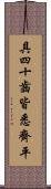 具四十齒皆悉齊平 Scroll