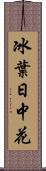 冰葉日中花 Scroll