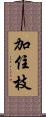 加住枝 Scroll