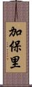 加保里 Scroll