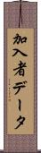 加入者データ Scroll