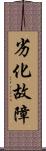 劣化故障 Scroll