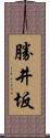 勝井坂 Scroll