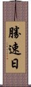 Katsu Hayabi Scroll