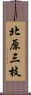 北原三枝 Scroll