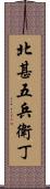 北甚五兵衛丁 Scroll