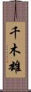 千木雄 Scroll