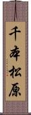 千本松原 Scroll