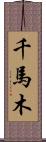 千馬木 Scroll