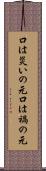 口は災いの元 Scroll