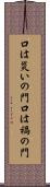 口は災いの門 Scroll