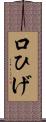口ひげ Scroll