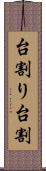 台割り Scroll