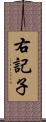 右記子 Scroll
