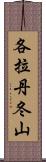 各拉丹冬山 Scroll