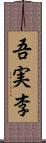 吾実李 Scroll