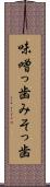 味噌っ歯 Scroll