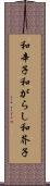 和辛子 Scroll