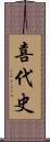 喜代史 Scroll