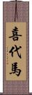 喜代馬 Scroll