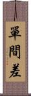 單間差 Scroll