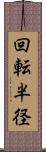回転半径 Scroll