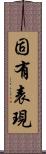 固有表現 Scroll