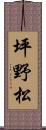 坪野松 Scroll