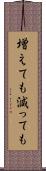 増えても減っても Scroll
