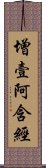 增壹阿含經 Scroll