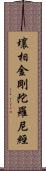 壤相金剛陀羅尼經 Scroll