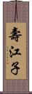 壽江子 Scroll