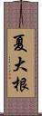 夏大根 Scroll