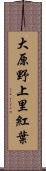 大原野上里紅葉 Scroll