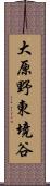 大原野東境谷 Scroll