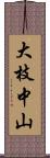 大枝中山 Scroll