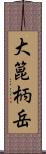 大箟柄岳 Scroll