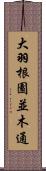 大羽根園並木通 Scroll
