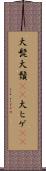 大髭 Scroll