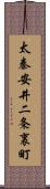 太秦安井二条裏町 Scroll