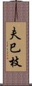 夫巳枝 Scroll