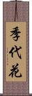 季代花 Scroll