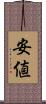 安値 Scroll